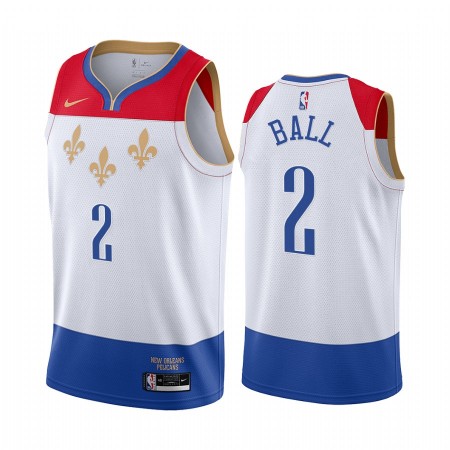 Maglia NBA New Orleans Pelicans Lonzo Ball 2 2020-21 City Edition Swingman - Uomo